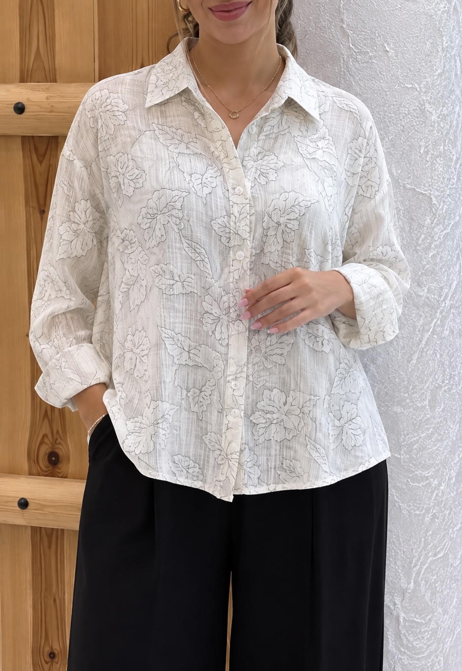 شومیز پری شیشه ای طرح گل
